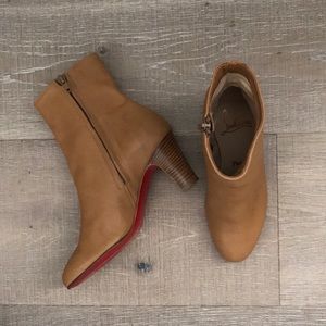 Christian Louboutin Camel Leather Booties